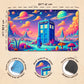 Wizcraft Gaming Paramint Tardis In Space (Stitched) - Doctor Who, Mtg Playmat - Compatible With Magic The Gathering Playmat - Pl
