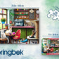 Springbok 500 Piece Jigsaw Puzzle - Kittens in Coffee Shop - Unique Cut - 18x23.5 inches - Cardboard - Cat Café - Model 33-01770