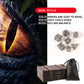 Ancient Deer 7pcs Metal Dice Set - Silver Dragon Pattern for D&D, RPG, MTG, Pathfinder, Tabletop Games