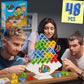 WOWNOVA 48PCS Tetra Tower Stacking Game - Colorful Building Blocks for Kids & Adults, Perfect for Family Game Night, Classroom & Parties