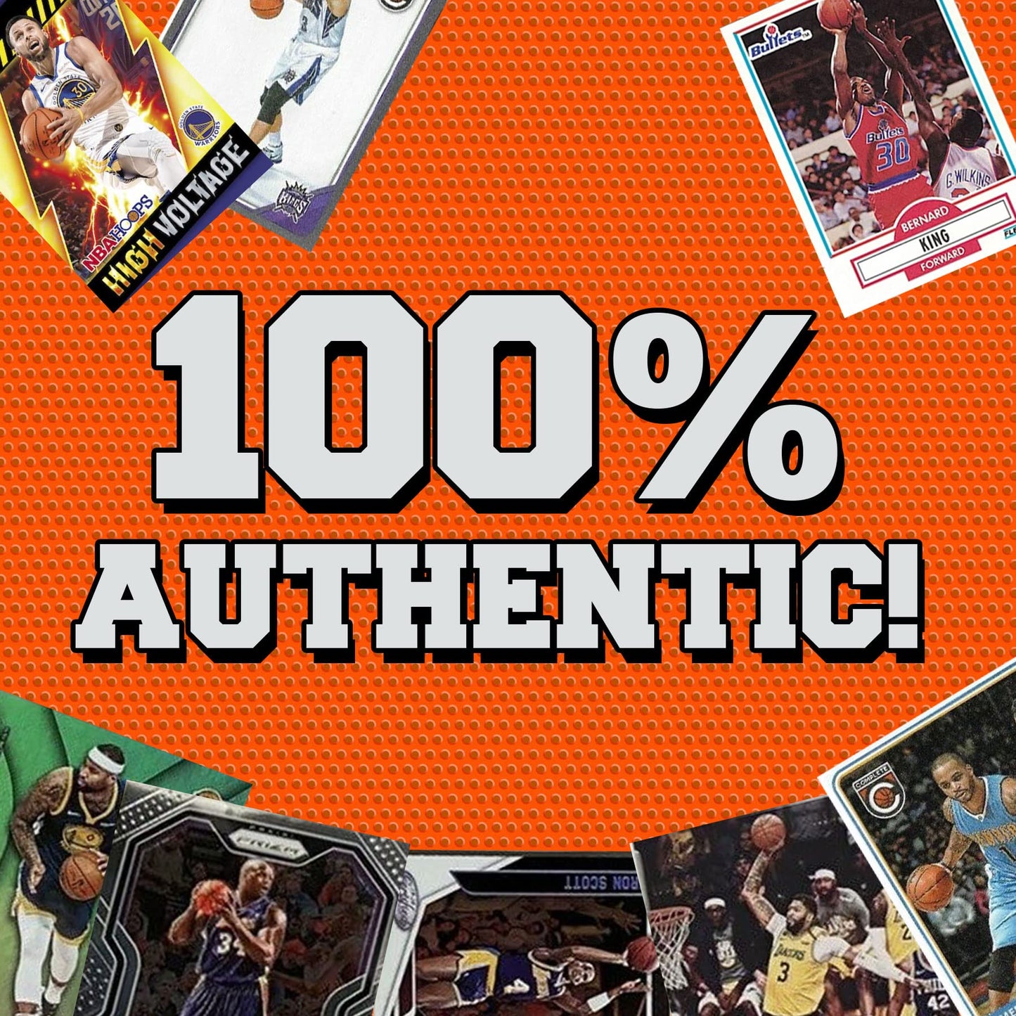 Assorted Set Of 100 Basketball Trading Cards - All New Condition Cards - Perfect Starter Set For Kids, Adults, & Collectors - Po