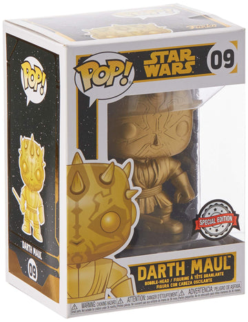 Funko limited availability POP Star Wars: Darth Maul (Gold Metallic)