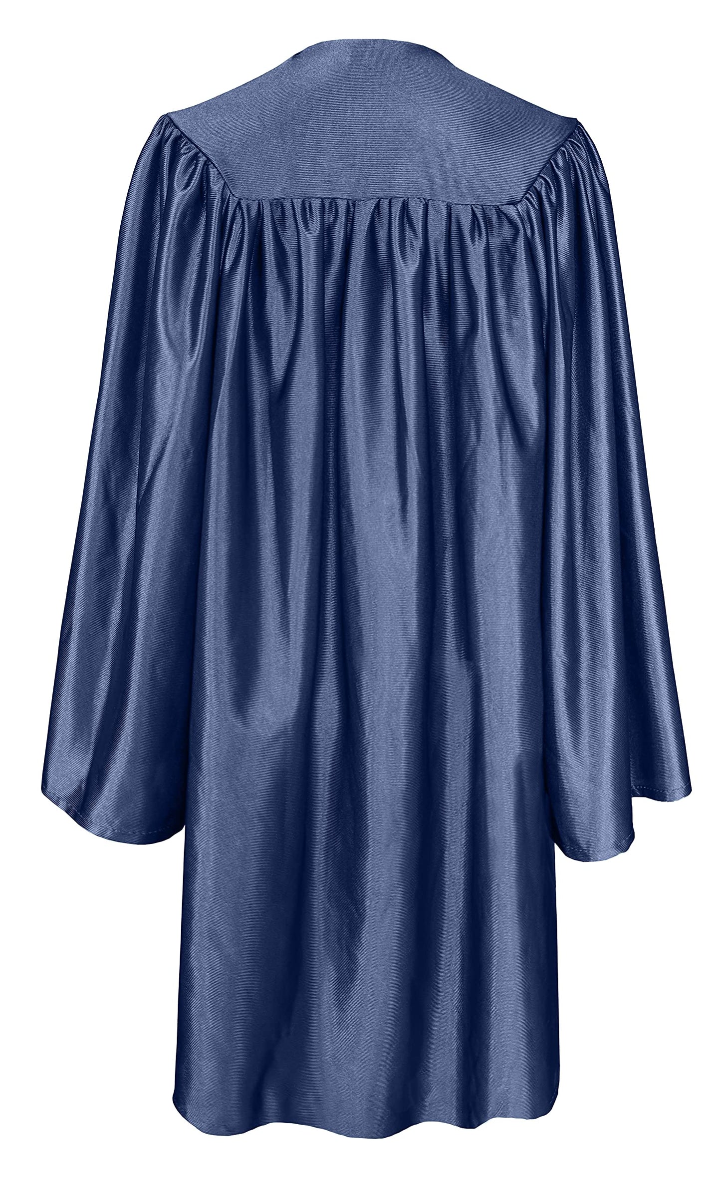 GradPlaza Shiny Choir Robe Kindergarten Preschool Graduation Gown Shiny Graduation Gown for Kids Navy Size 27