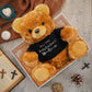 Jexine 2 Pieces Wedding 10 Inch Bear Stuffed Animal Will You Be My Flower Girl Ring Boy Proposal Gifts from Bride Groom with Clothing for Wedding Proposal Anniversary Party (Ring Bearer)