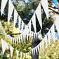 Tatuo 820 ft 500 Pcs Pennant Banner Flag String Hanging Triangle Bunting Flag for Carnival Party Outdoor Events Birthday Classro