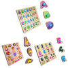 Lefan Colorful Wooden Puzzle Toy For Kids Jigsaw Puzzles For Adults Baby Learning Educational Toys Board Game (Abcd + Body Parts