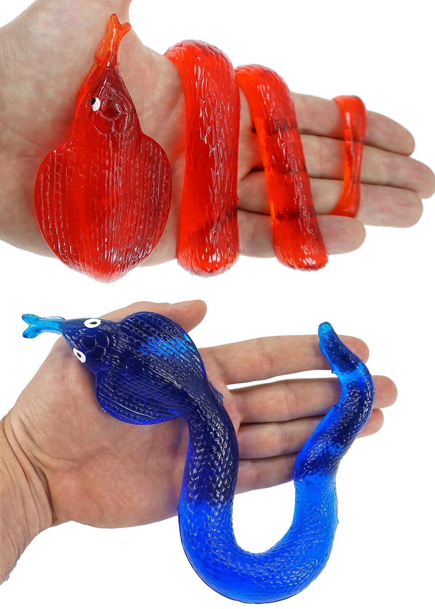 Ja-Ru Giant Sticky Lizards Stretchy Reptile Toys (72 Packs Assorted) | Fidget Toy, Party Favors, Easter Basket For Kids | Pinata