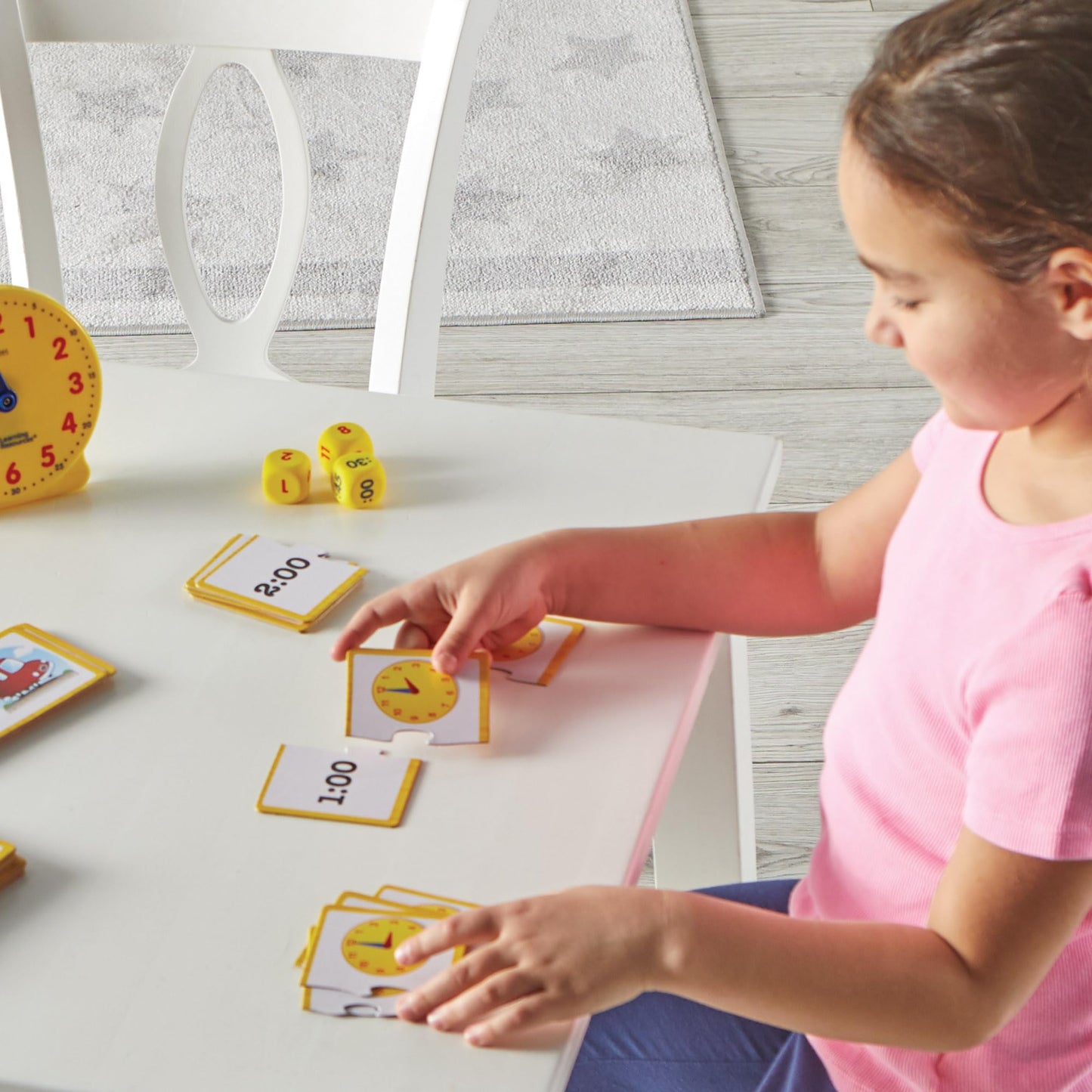 Learning Resources Time Activity Set - 41 Pieces, Montessori Clock, Teaching Time, Ages 5+, Multi Color, Model LER3220