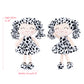 Gloveleya Baby Dolls Soft Snuggly First Baby Girl Gifts Plush Doll With Light Skin & White Spots Dress 12 Inches Animal Series