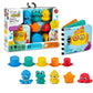 Baby Einstein Ocean Explorers Opus Bath Pals 11-Piece Gift Set, Waterproof Bath Book, Bath Cups, Animal Shape Bath Toys For Baby