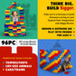 Biggoblocks Big Blocks For Kids Ages 4-8, Indoor & Outdoor Blocks For Kids Jumbo Games, Large Building Blocks (96 Pc) Standard S
