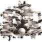 Clementoni - Novo Art Series Escher, Bond Of Union-1000-Pieces-Puzzle, Entertainment For Adults-Made In Italy, 39752