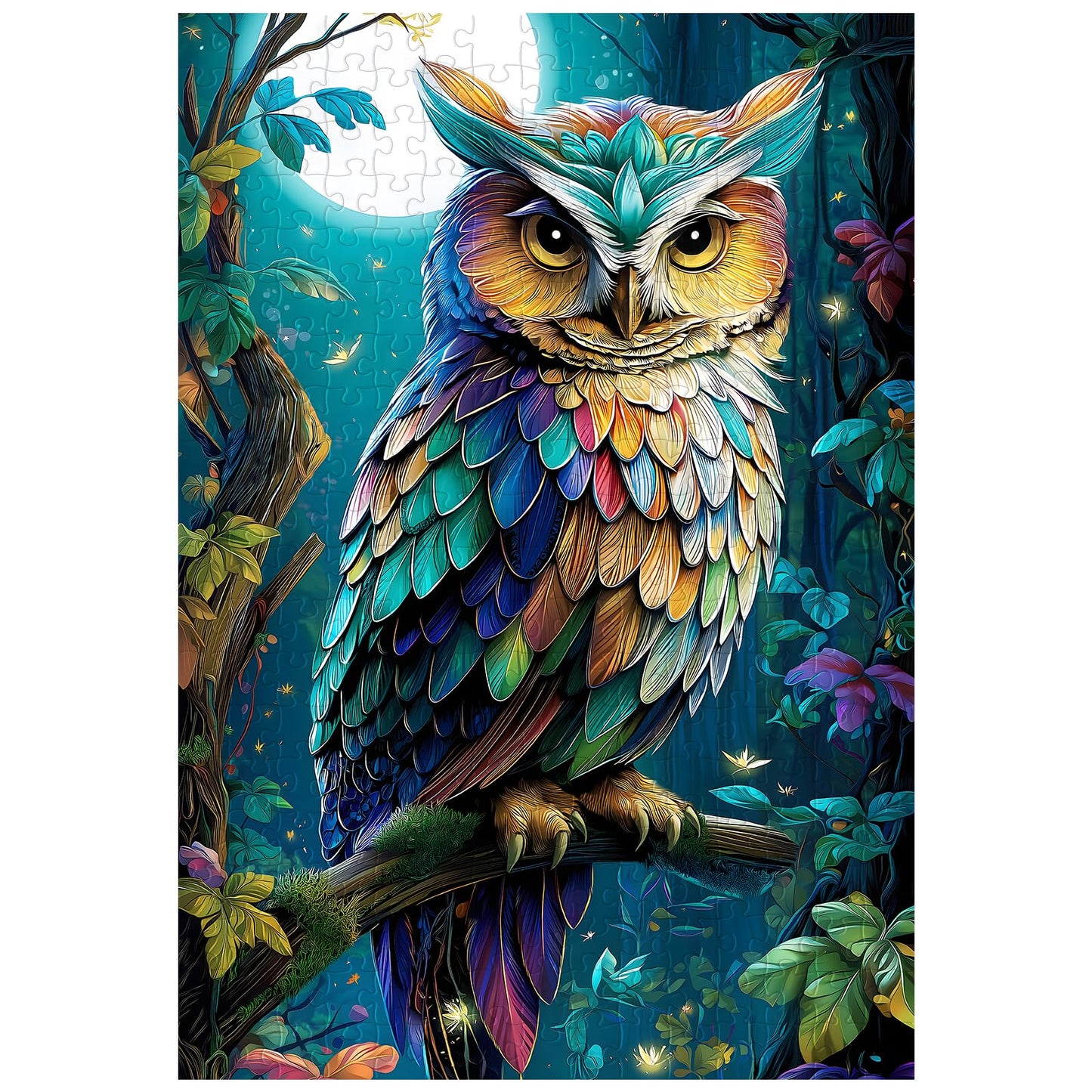 Great Jigsaw Puzzles for mature-themeds 300 Pieces Mystical Owl Puzzles for mature-themeds Toys Gift Family Decoration Kids Puzzle
