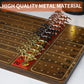 Horow Metal Horse Racing Board Game Card Board Game Finish Line Luxury Edition Solid Wood Race Game Board 11 Batches Of Metal Mo