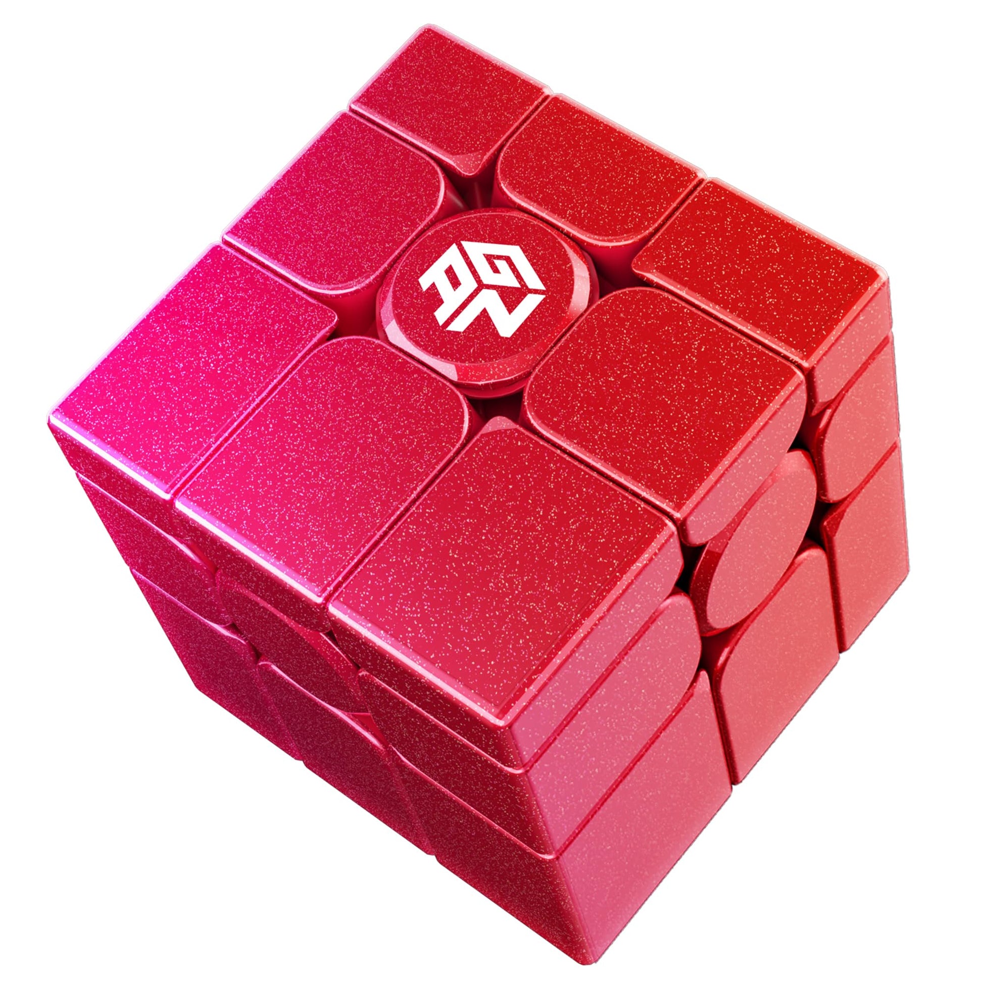 Cubershop Gan Mirror M Red Uv Coated Speed Cube, 2024 New Version, Gan Magnetic Mirror Chinese New Year Special Red Version, 3X3 2024 Magnetic Puzzles, Gan Irregular Magic Cube (Bright Fuchsia)