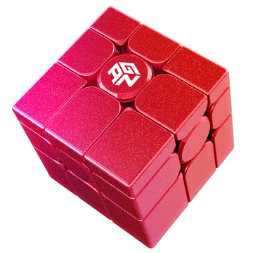 Cubershop Gan Mirror M Red Uv Coated Speed Cube, 2024 New Version, Gan Magnetic Mirror Chinese New Year Special Red Version, 3X3 2024 Magnetic Puzzles, Gan Irregular Magic Cube (Bright Fuchsia)