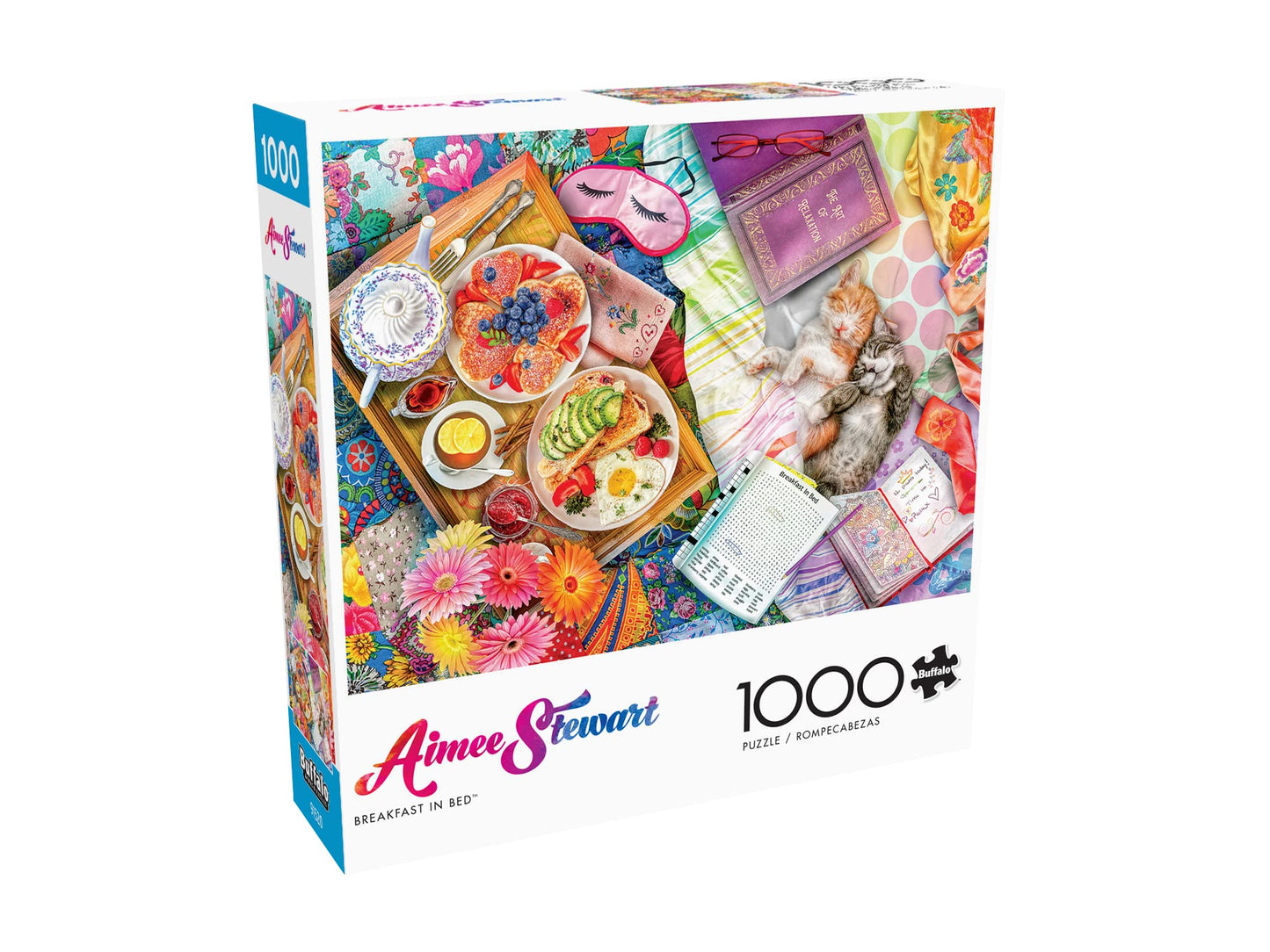 Buffalo Games 1000 Piece Jigsaw Puzzle - Aimee Stewart Breakfast in Bed - Large Multicolor Paper Model 12737