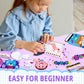 Hkkyo Sewing Kit For Kids Ages 8-12, Kids Sewing Kit, Felt Sewing For Kids, Learn To Sew Craft Kit For Beginners, Diy For Girls