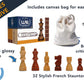 We Games French Staunton Wood Chessmen With 2.5 Inch King