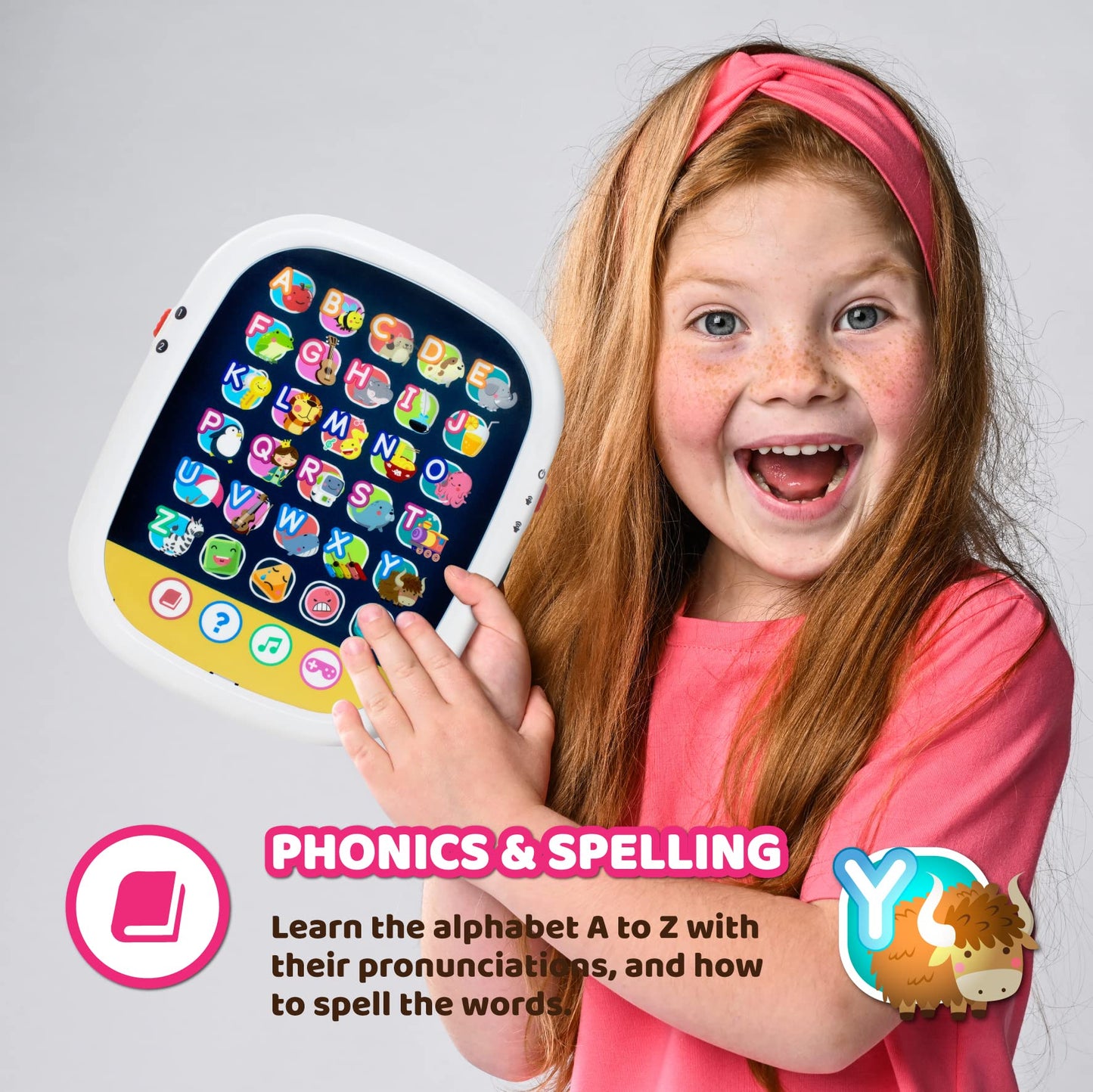 BEST LEARNING Touch & Learn Tablet - Educational Toy for Toddlers 2-5, Interactive, Small, Plastic, Model 1011VB