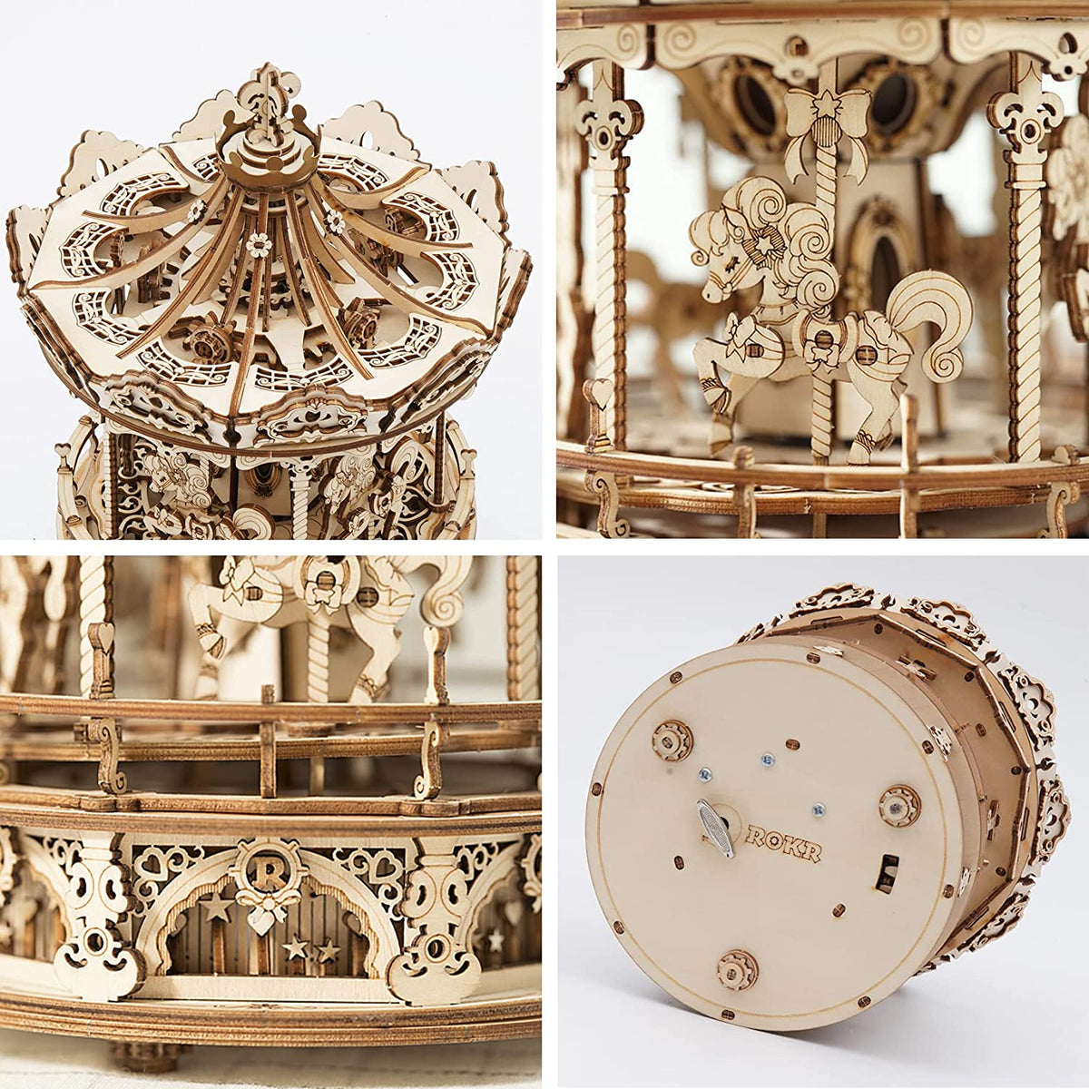 DIY Wooden Merry Go Round Puzzle