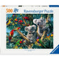 Ravensburger Koalas In A Tree 500 Piece Jigsaw Puzzle For Adults - 12000206 - Handcrafted Tooling, Made In Germany, Every Piece Fits Together Perfectly