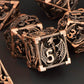 KERWELLSI Hollow DND Dice Set D&D with Gifts Box, 7pcs Polyhedral Metal D and D Dice for Role Playing Game, Dungeon Dragon Dice