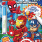Marvel Store Spiderman Imagine Ink Coloring Book Set -- 2 Mess-Free Books with Stickers,No Mess Magic Pens,Games,Puzzles,Mazes,A