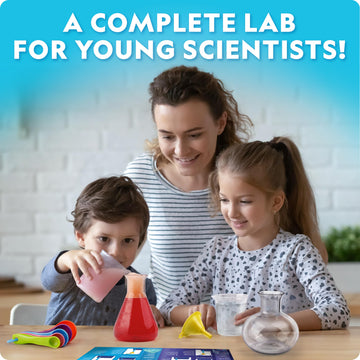 National Geographic Kids Junior Chemistry Set - Complete Early Learning Lab Kit With 50 Science Experiments For Kids And 20+ Lab