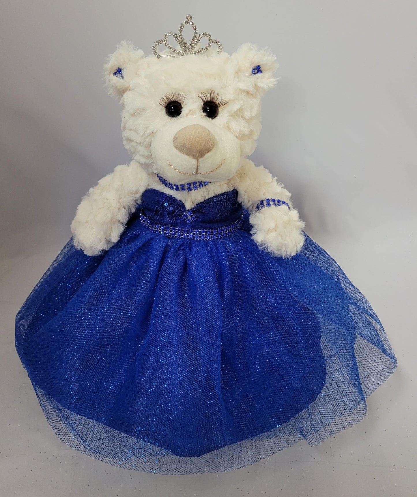 Kinnex Collections Since 1997 12' Quince Anos Quinceanera Last Doll Teddy Bear With Dress (Centerpiece) ~ Arc09831-15 (Royal Blue)