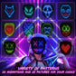 ORWINE LED Mask, Light Up Mask with Gesture Sensing, Unisex LED Lighted Face Transforming Mask for Festival Dj Cosplay Halloween