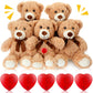 Libima 5 Pack 14'' Bears Stuffed Animals With Voice Recorder Set 30 Seconds Voice Sound Recorder Module Plush Bear Cute Stuffed
