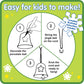 READY 2 LEARN Christmas Crafts - Design Your Own Porcelain Bells - Craft Kit for Kids - Christmas Tree Decorations - All Materia