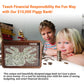 Piggy Bank For Adults 10000 Saving Challenge Cash Wooden Box