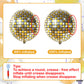 Katchon, Gold Disco Ball Balloons - 22 Inch, Pack Of 6 | Metallic Gold Disco Balloons For Graduation Decorations, Class Of 2025