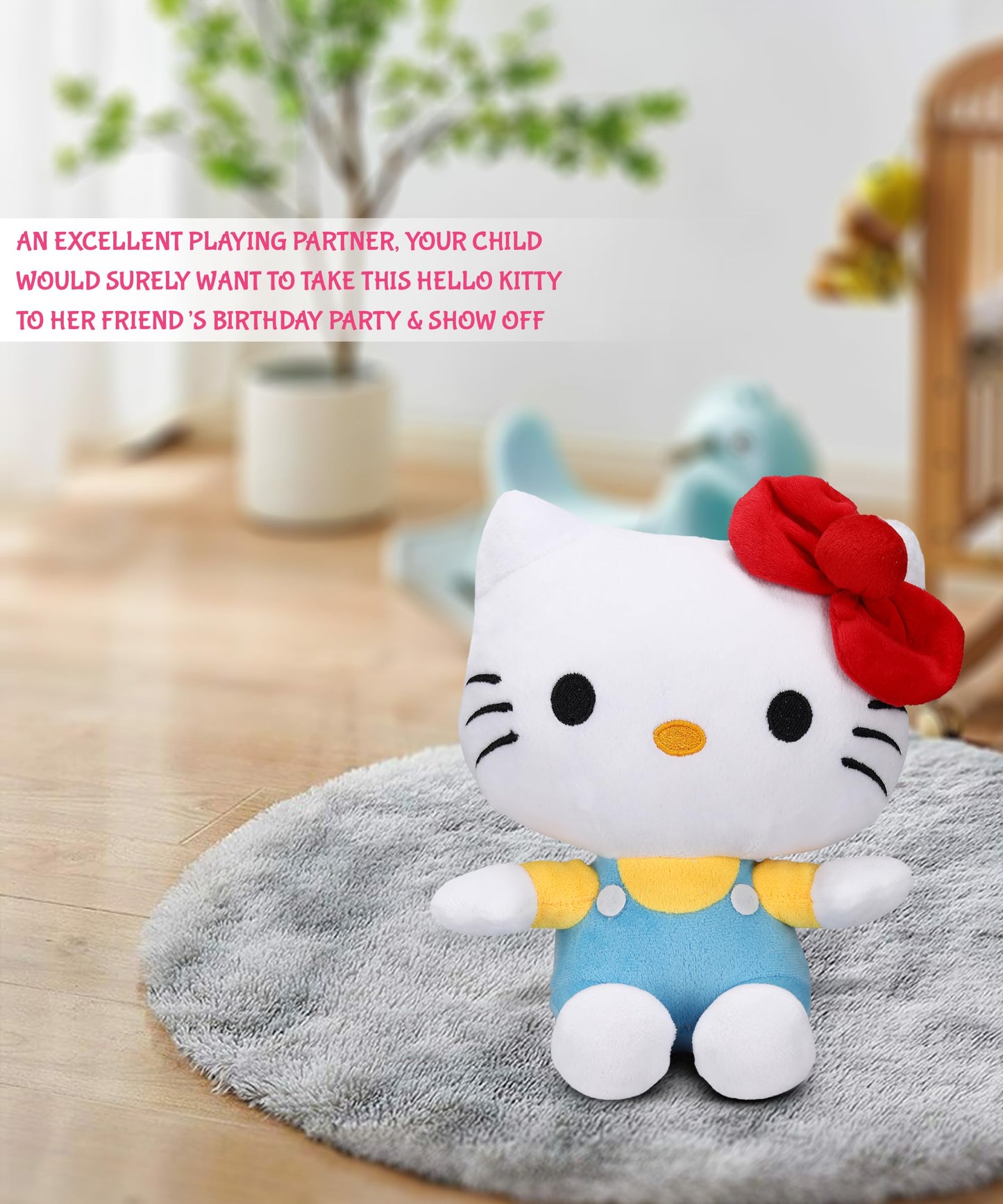 Hello Kitty In Yellow And Blue Dungree