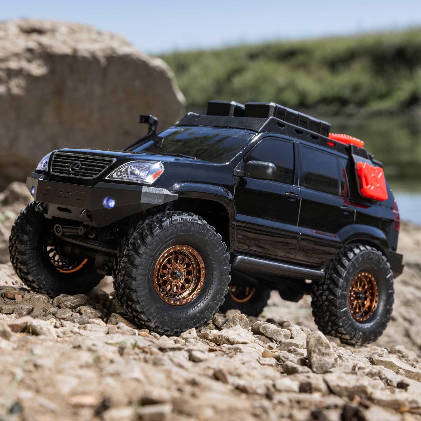 Axial Rc Truck Scx24 Lexus Gx 470: 1/24 4Wd Rtr (Everything Needed To Run Is Included), Black, Axi-1532T3
