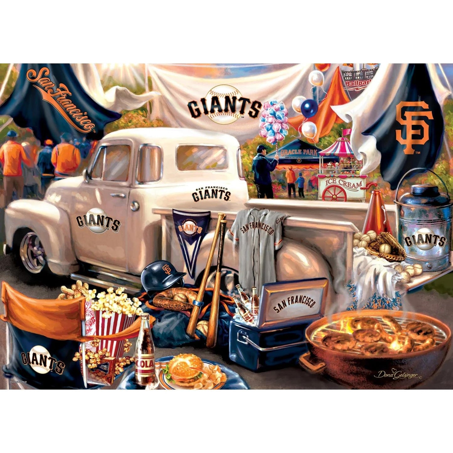 MasterPieces 1000 Piece Jigsaw Puzzle for Adults - MLB San Francisco Giants Gameday - 19.25x26.75