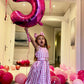 Hot Pink Number 5 Balloon 40 Inch, 5 Balloon Number, 5Th Birthday Decorations, Hot Pink Party Supplies For Boys Girls