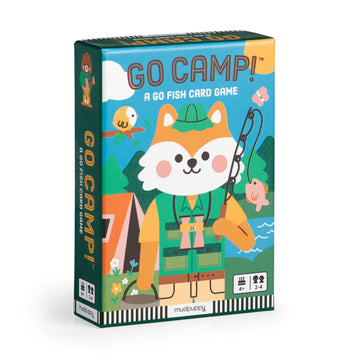 Mudpuppy Go Camp! - Camp Version Of Classic Kids Go Fish Card Game With Cute Illustrations Of Animals For Children Ages 4 And Up