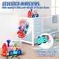 Light Up Train Toys,Fun Electric Transparent Gear Sensory Toy For Kids With Colorful Light Music And Moving Gears,Tummy Time Crawling Baby Toys For Boys Girls