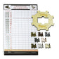 Regal Games Mexican Train Domino Expansion Set - 8 Metal Marker Trains With Unique Finishes - Replacement Wooden Hub - Scoreshee