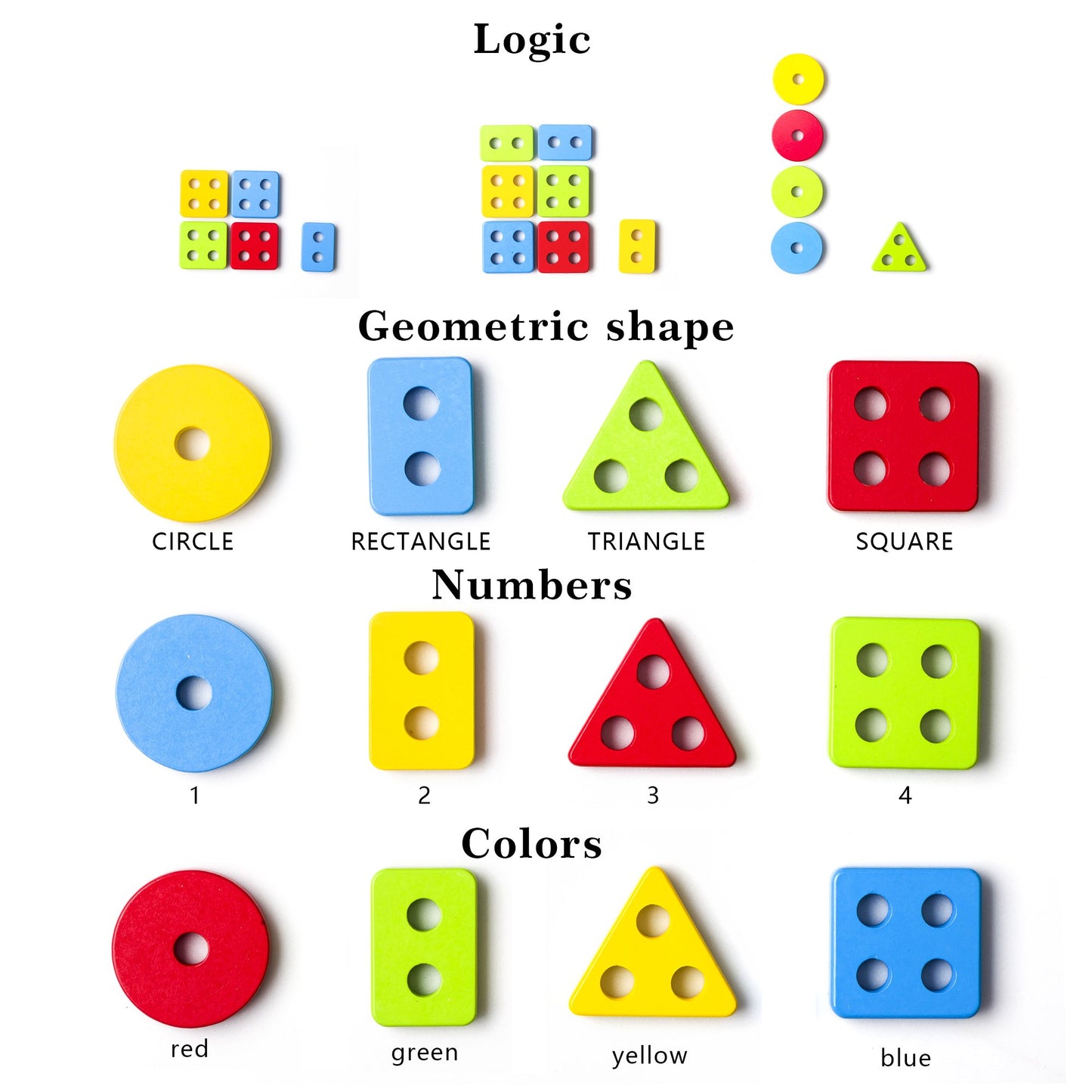 BettRoom Toddler Toys for 1 2 3 4 5 6 Year Old Boys Girls Birthday Gifts Wooden Blocks Educational Stacking Learning Montessori Toys for Kids Puzzles Shape Sorter Toy