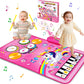 Toys For 1 Year Old Girl Gifts: Baby Musical Mat Toddler Toys Age 1-2 - 3 In 1 Piano Drum Animal Touch Unicorn Toys - Infant Music Toy 12-18 Months Babies Birthday Gifts For 1 2 3 Year Old Boys Girls