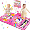 Toys For 1 Year Old Girl Gifts: Baby Musical Mat Toddler Toys Age 1-2 - 3 In 1 Piano Drum Animal Touch Unicorn Toys - Infant Music Toy 12-18 Months Babies Birthday Gifts For 1 2 3 Year Old Boys Girls