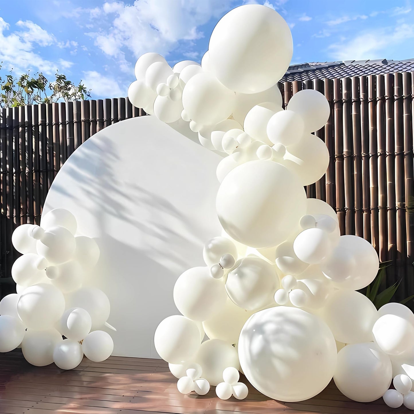 200 Pieces White Balloons Different Sizes 5 10 12 18 Inch White Balloon Arch Kit White Balloon Garland White Latex Balloon For B