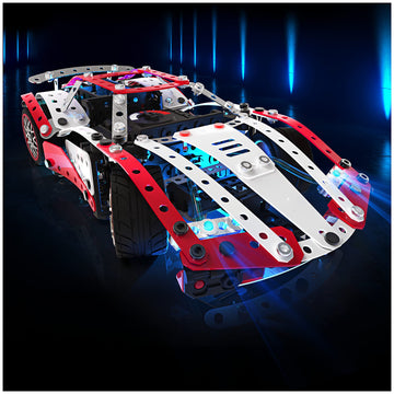 Meccano, 25-In-1 Motorized Supercar Stem Model Building Kit With 347 Parts, Real Tools And Working Lights, Kids Toys For Ages 10 And Up
