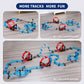Insgen Slot Car Race Track Sets For Kids, Hot Magnetic Wheels Attraction Track Builder, Electric Remote Control Track Car Birthd
