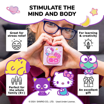 Shashibo Hello Kitty & Friends Shape Shifting Box - Award - Winning,Patented Magnetic Puzzle Cube W/ 36 Rare Earth Magnets - Fidget Toys For Adults & Kids 8+, Transform Into Over 70 Shapes (Kawaii)