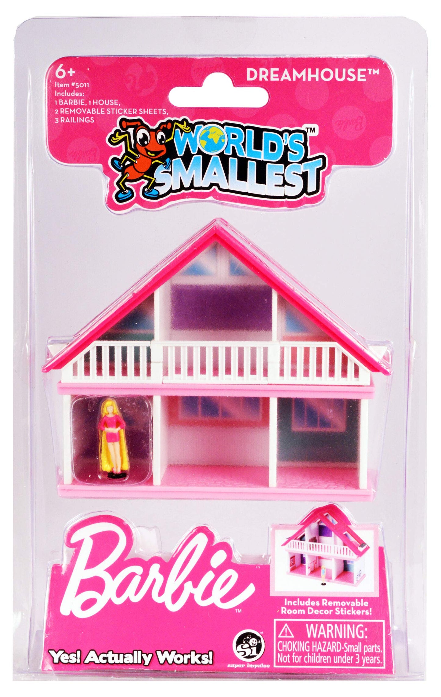 Worlds Smallest Barbie Dreamhouse, Multicolored (5011)